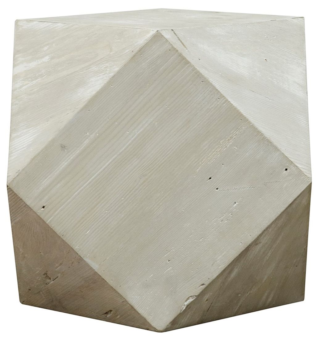 Reclaimed Lumber Iconsahedron Side Table