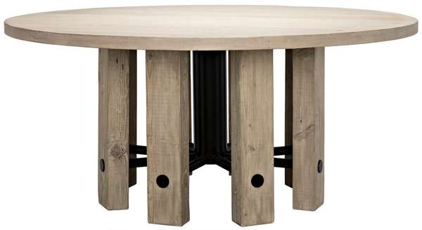 Reclaimed Lumber Monstro Round Dining Table