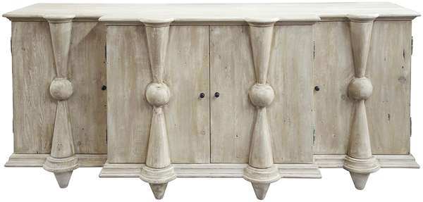 Reclaimed Lumber Salvia Cabinet, 1X Adj. Shelf Behind Each Door(S)
