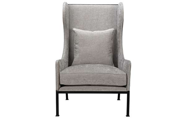Tall Allende Chair Steel Frame W/ One Pillow