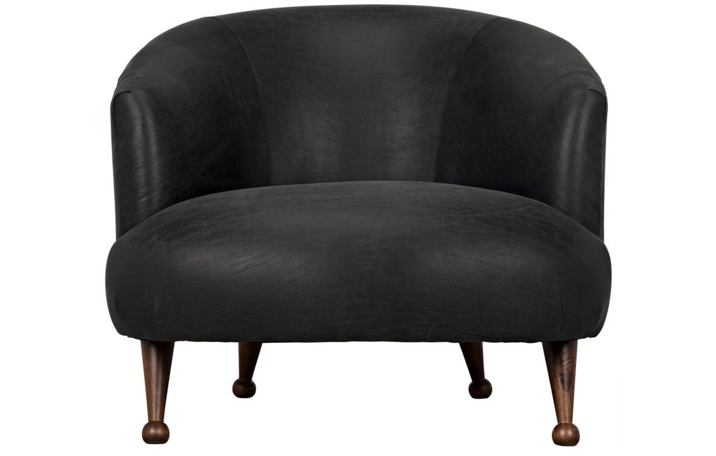 Unpleated Bertha Chair, Walnut Legs