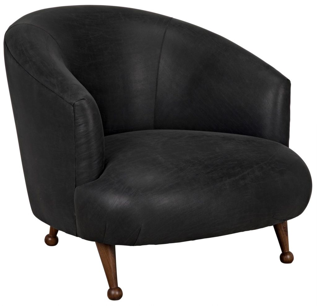 Unpleated Bertha Chair, Walnut Legs