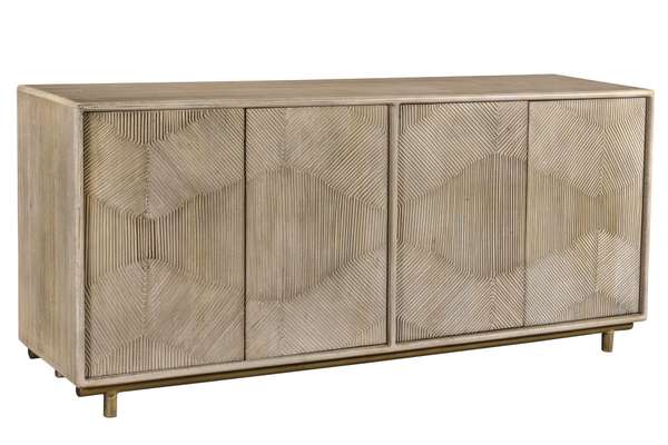 Bengal Manor White Wash Texture Door Sideboard