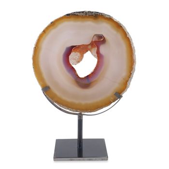 Natural Agate Slice on Stand