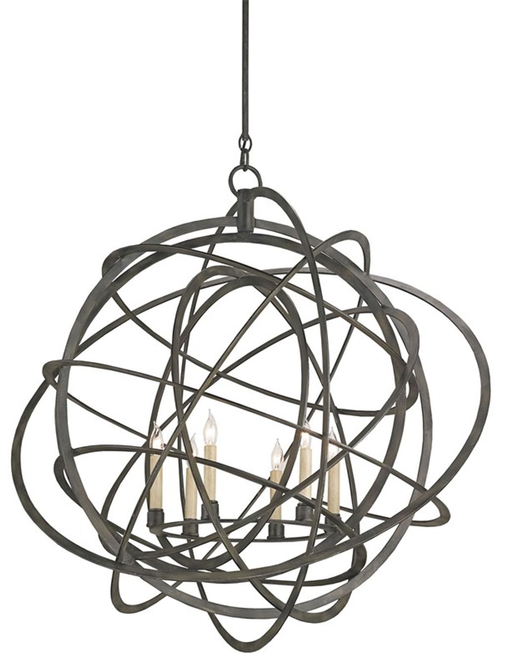 Genesis Black Orb Chandelier