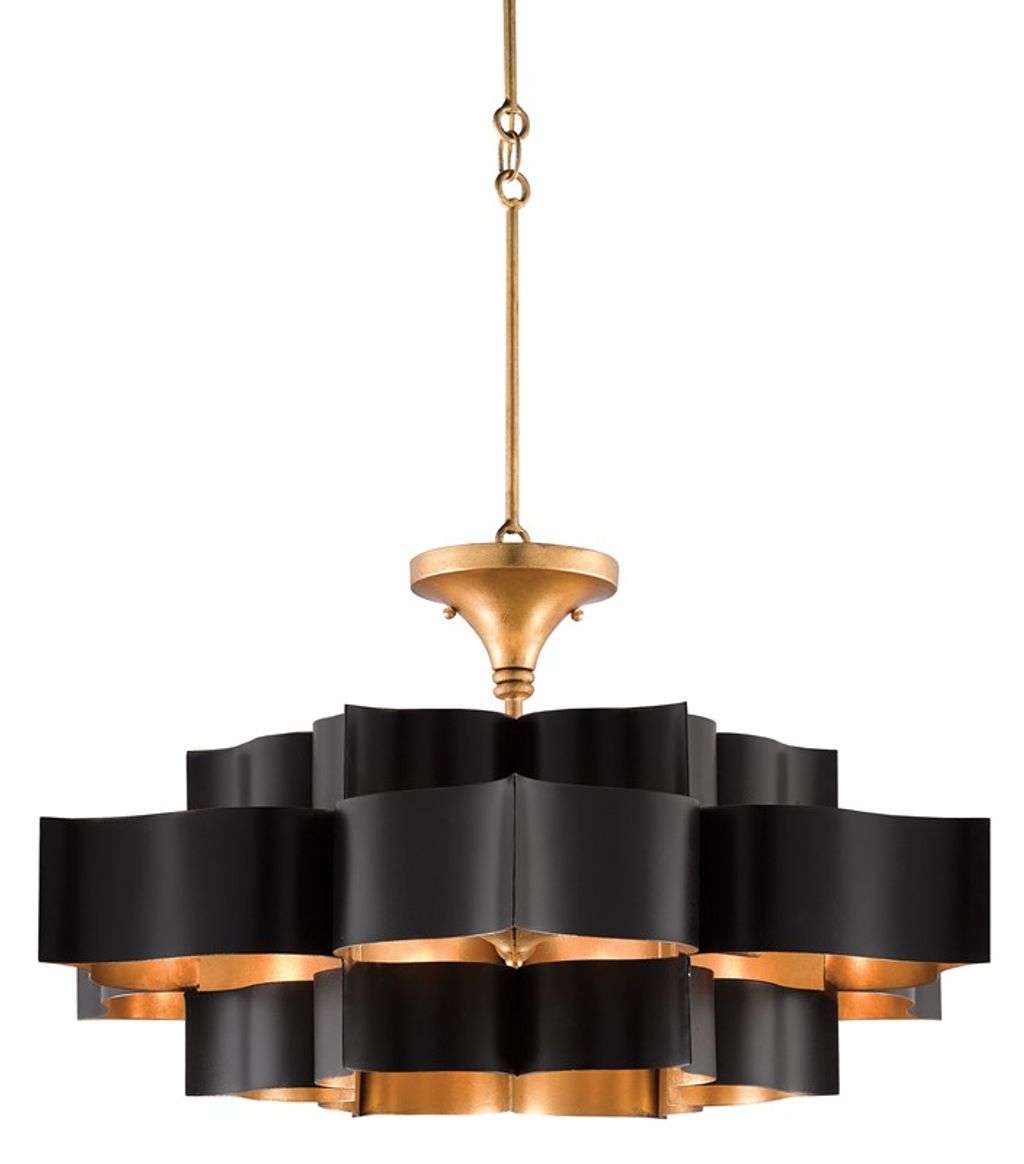 Preview image for Grand Lotus Black Large Chandelier