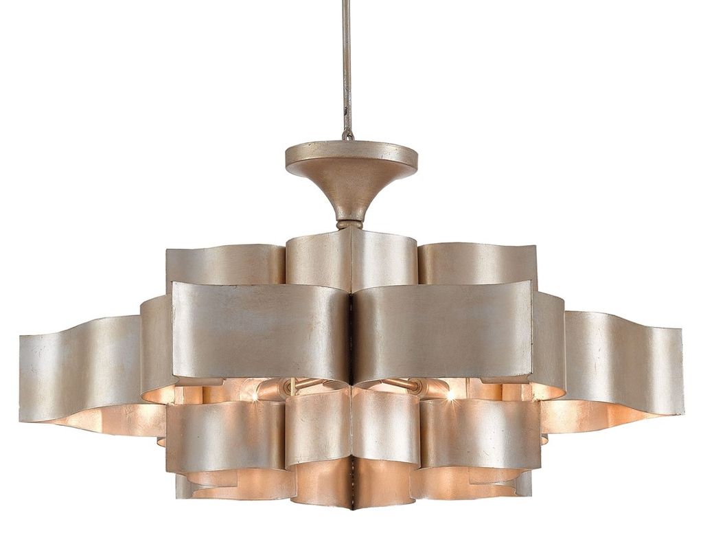 Preview image for Grand Lotus Silver Large Chandelier