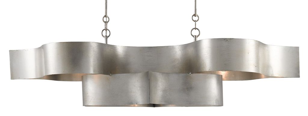 Preview image for Grand Lotus Silver Oval Chandelier
