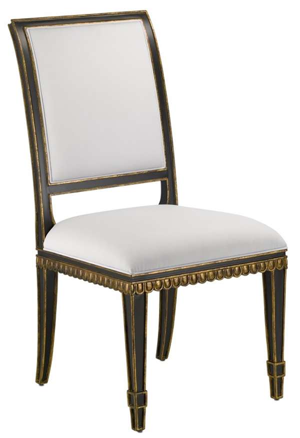 Ines Muslin Black Chair