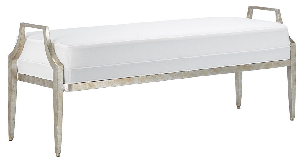 Thomas Muslin Silver Bench