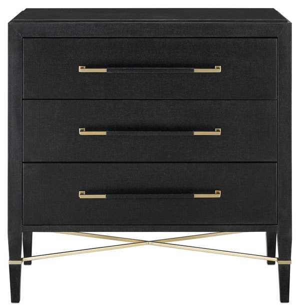 Currey & Co Verona Black Chest