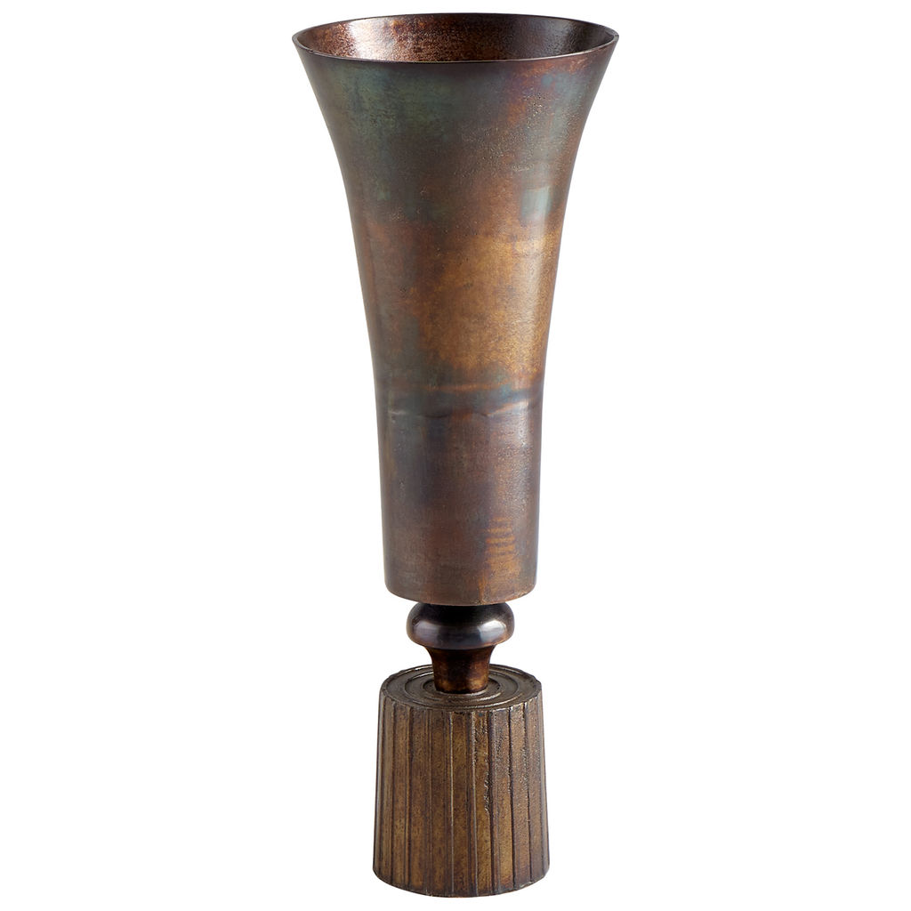 Large Patina Power Vase