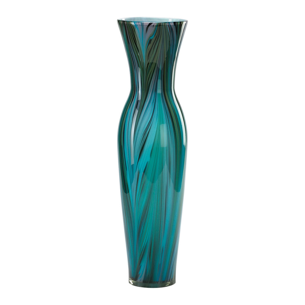 Preview image for Tall Peacock Feather Vase
