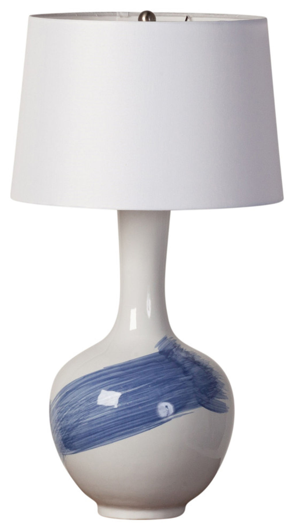 Preview image for Blue Brushstroke Ceramic Table Lamp