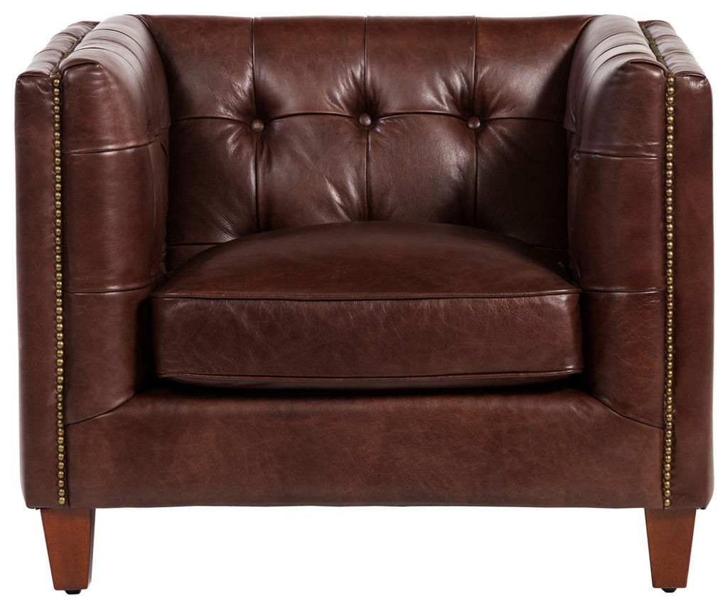 Preview image for Cape Town Club Chair, Antique Brown Leather, Antique Brown Leather