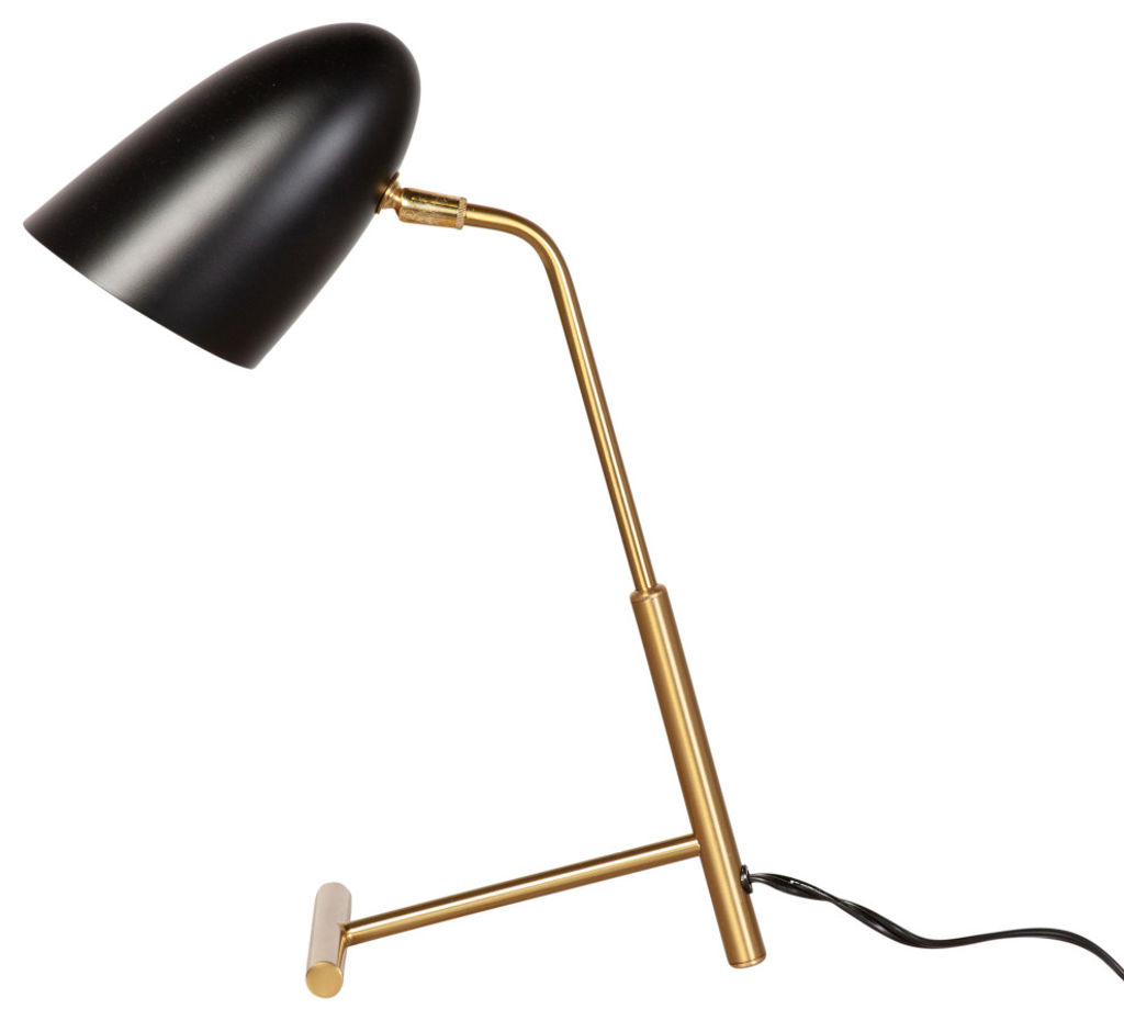 Preview image for Curvilinear Table Lamp, Matte Black