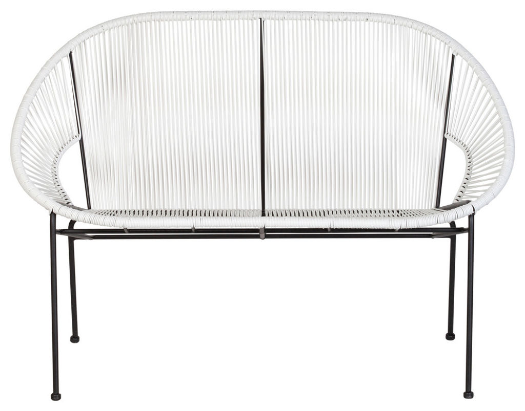 Ixtapa Acapulco Love Seat, White