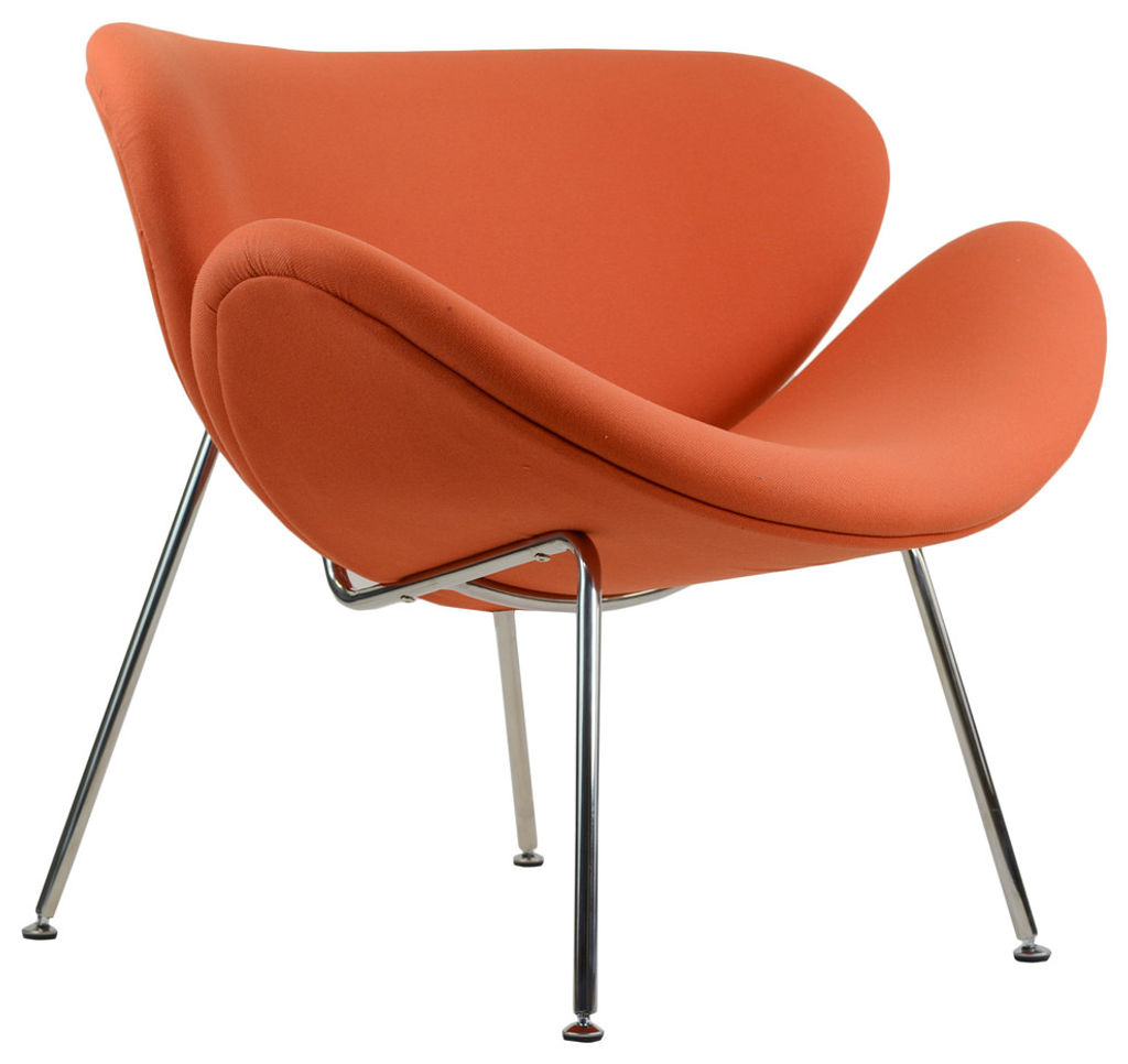 Preview image for Midcentury Modern Lounge Chair, Orange