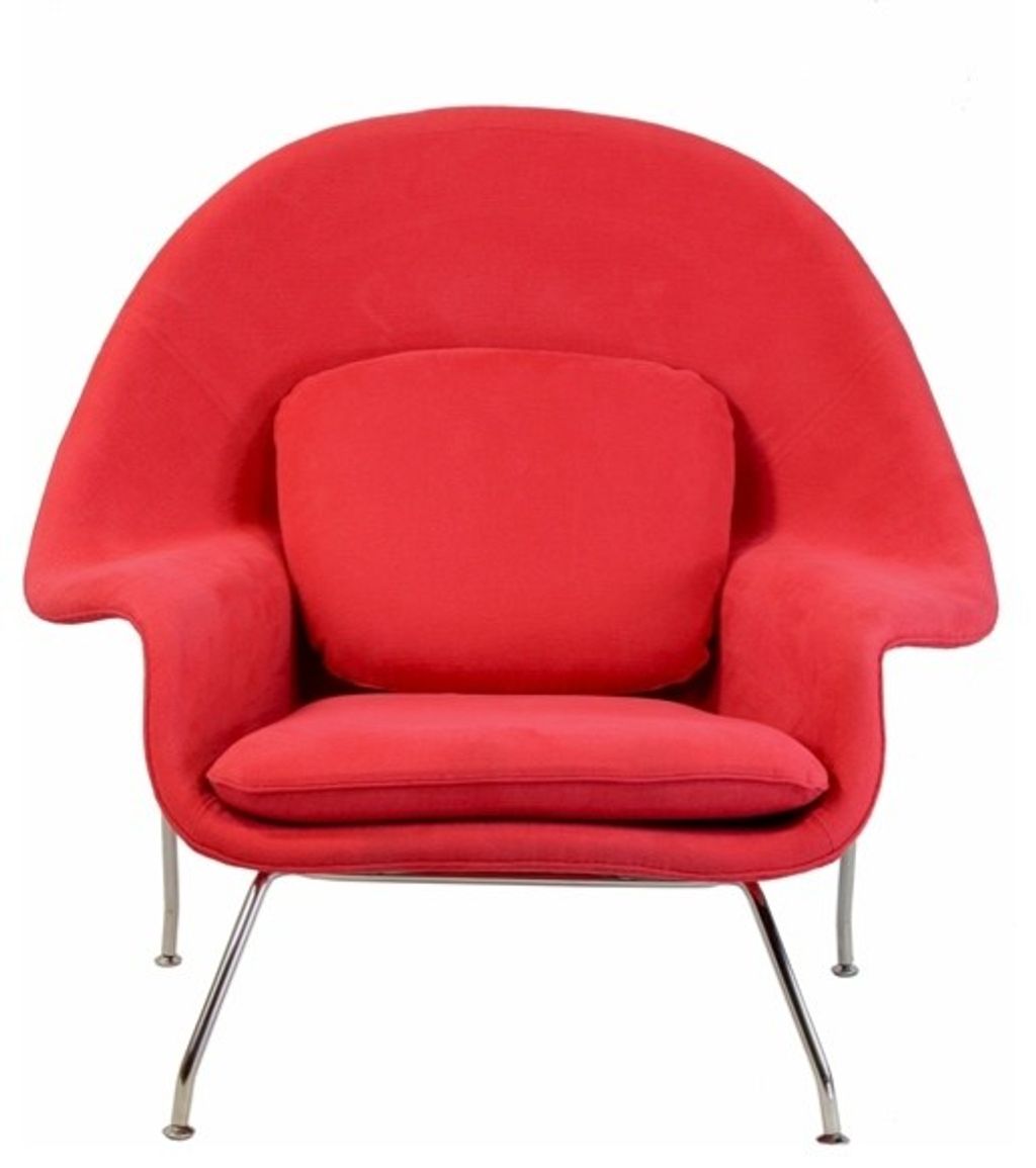 Preview image for Midcentury Modern Red Womb Accent Chair