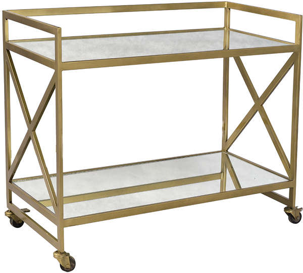Bar Cart Brass