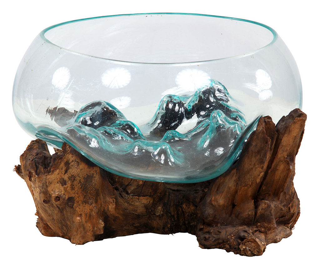 Glass Bowl Wood