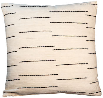 Dashed Pillow, Black and White