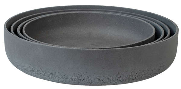 Pot Set Of 4 Dark Grey