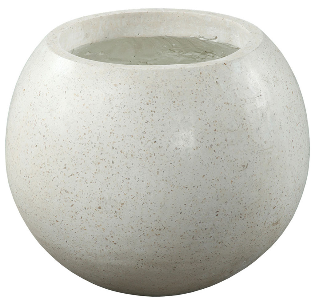 Pot- White Terrazzo-Outdoor