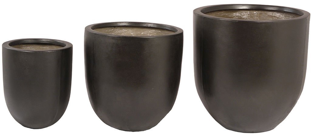 Preview image for Round Planter Set Of 3 Outdoor