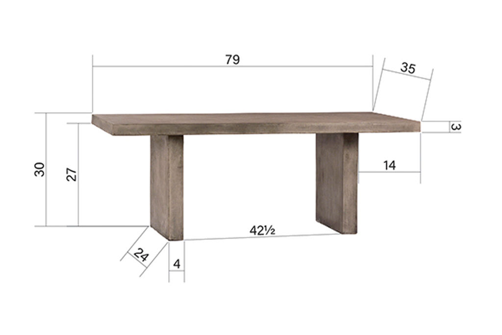 Santino Dining Table Outdoor