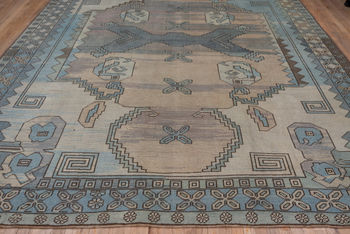 Blue Turkish Oushak Carpet, Circa 1940S