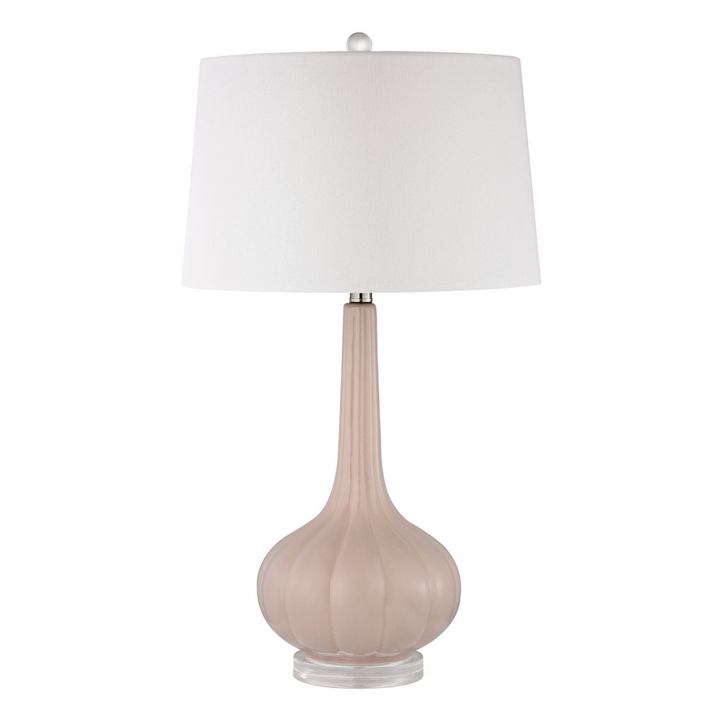 Preview image for Abbey Lane Ceramic Table Lamp In Pastel Pink