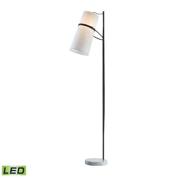 Banded Shade Floor Lamp - Led