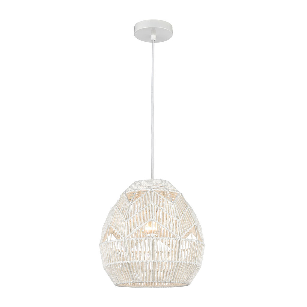 Boho 1-Light Mini Pendant In White