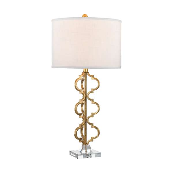 Castile Table Lamp In Gold Leaf