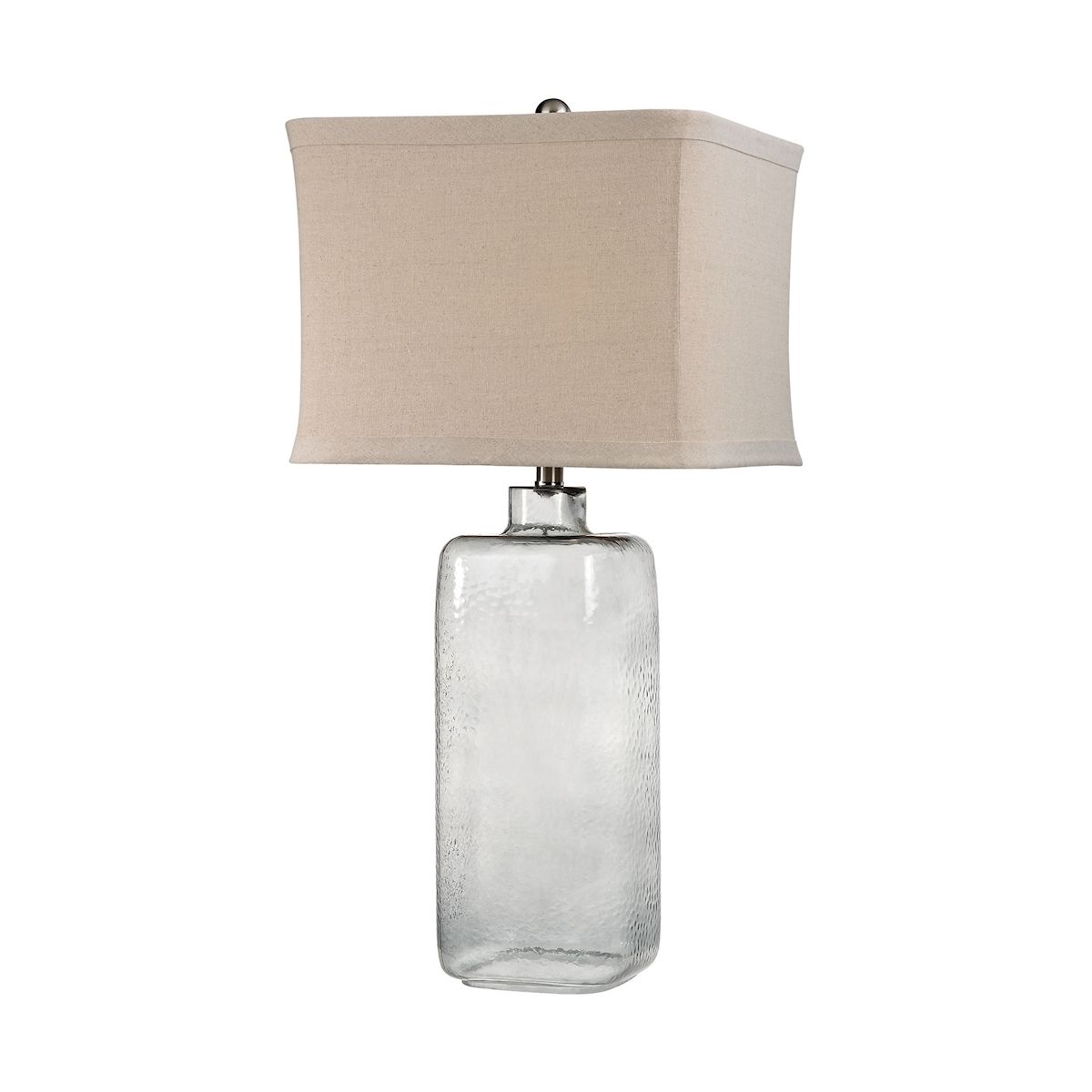 Preview image for Hammered Grey Glass Table Lamp