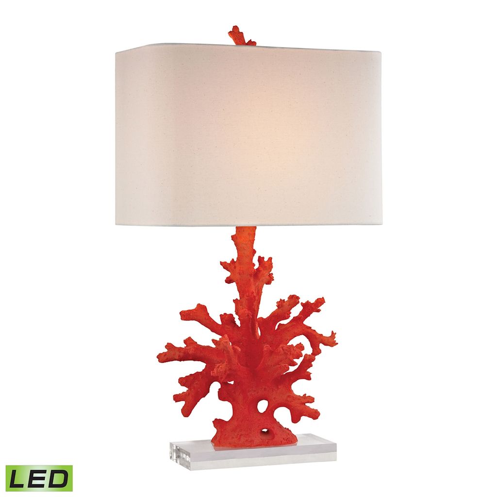 Red LED Table Lamp