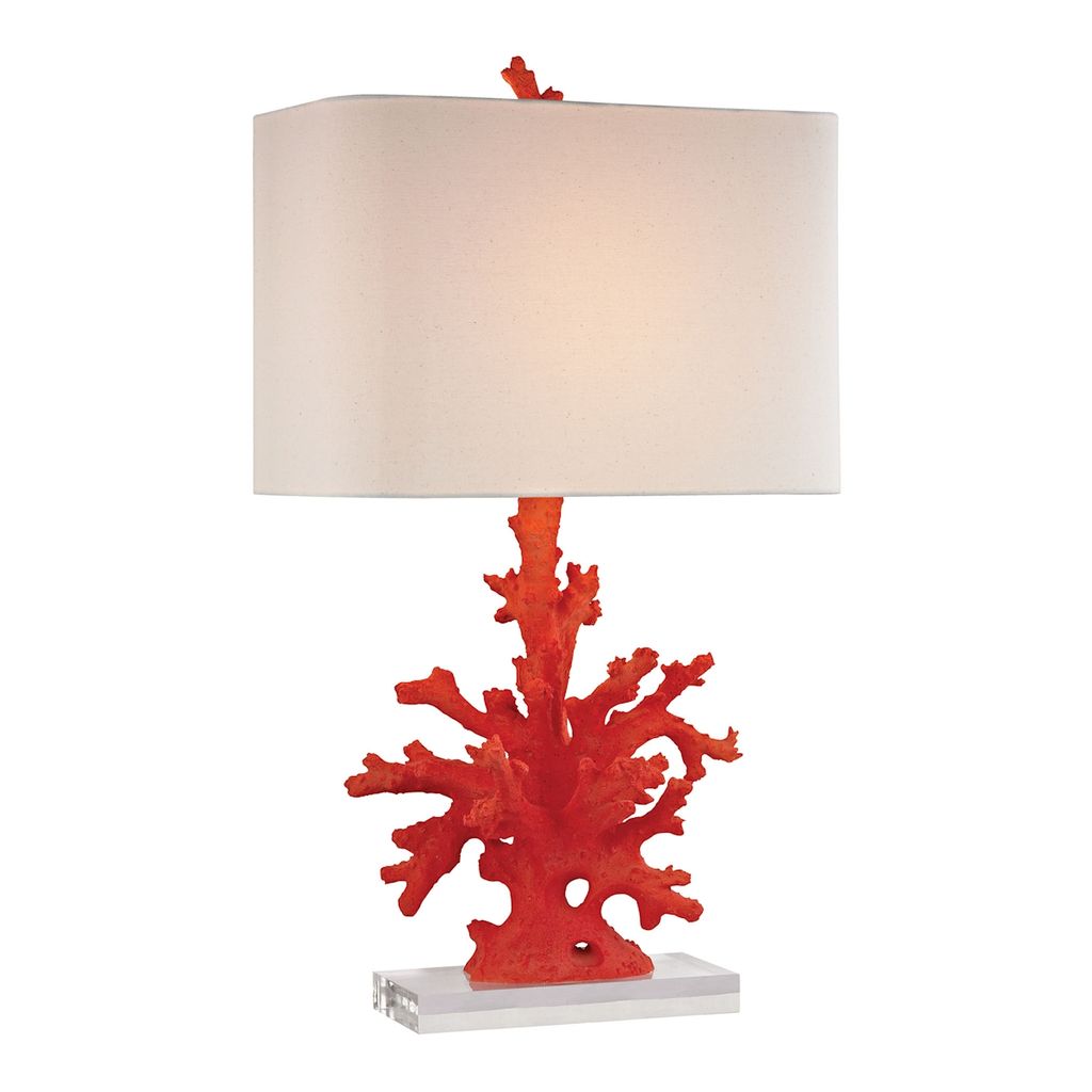 Preview image for Red Coral Table Lamp In Red