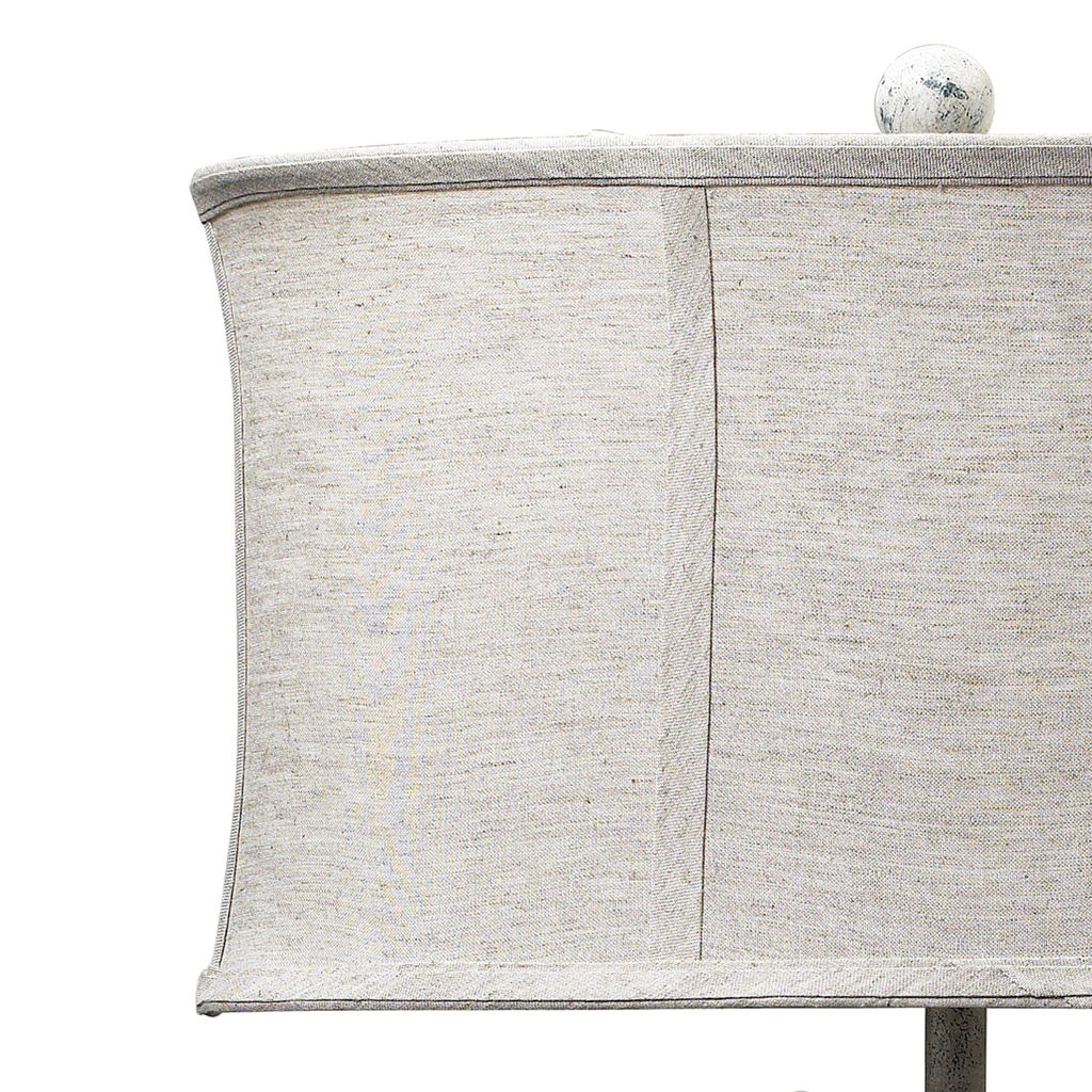 Saint Louis Heights Table Lamp In Antique White Iron