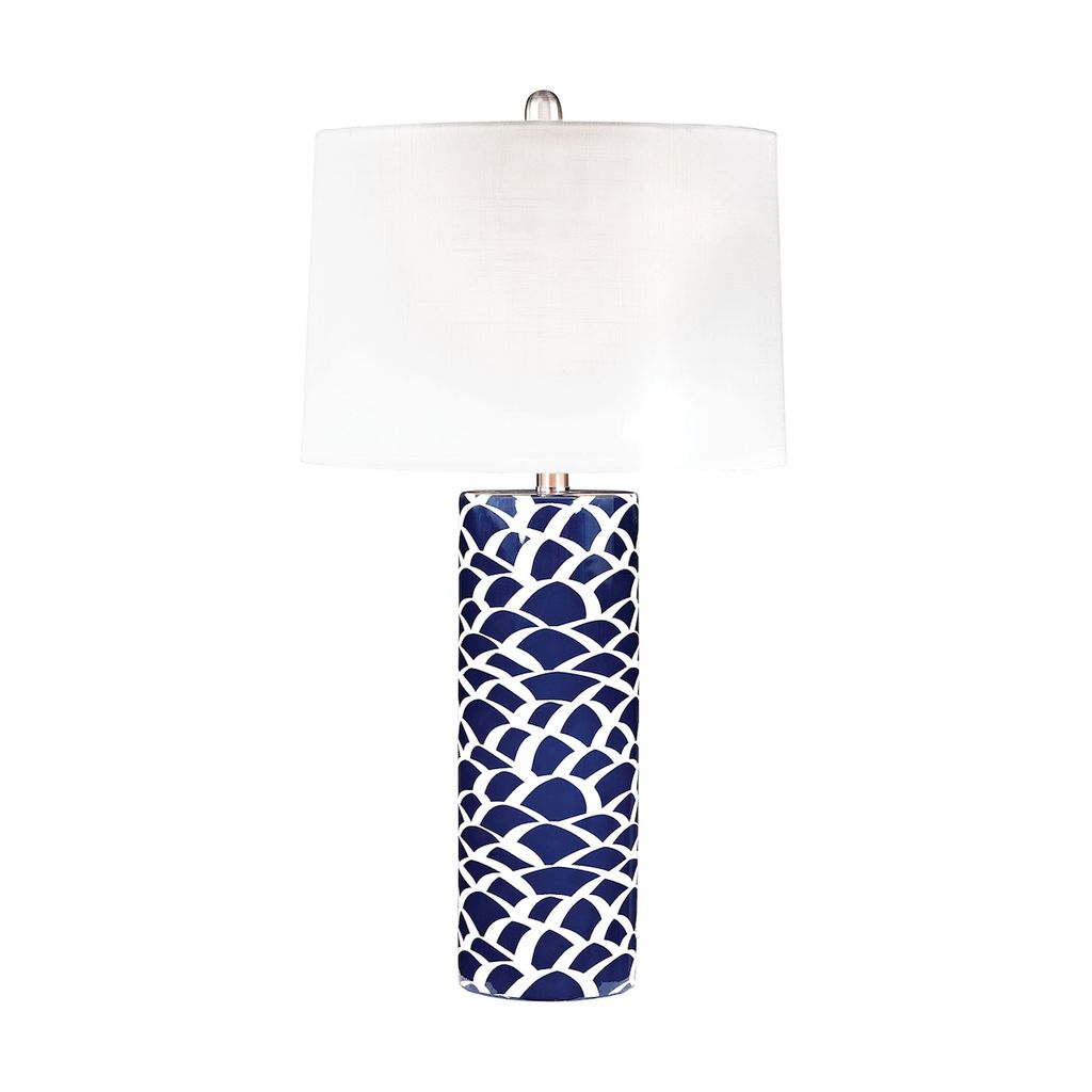 Preview image for Scale Sketch Table Lamp In Blue And White