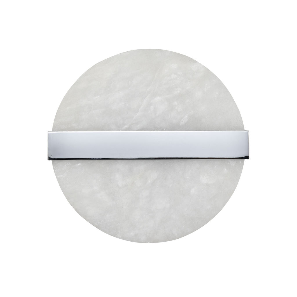 Stonewall 2-Light Wall Sconce In White And Chrome
