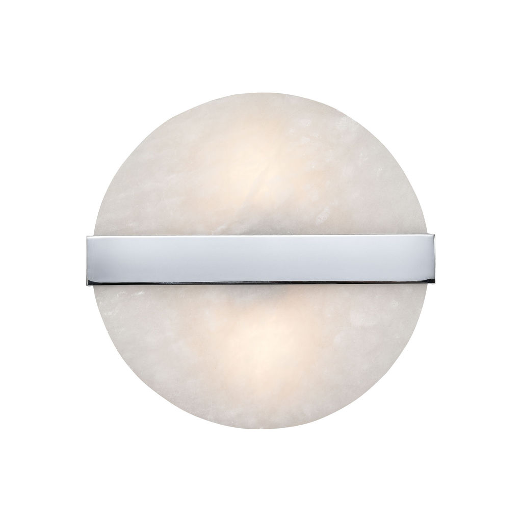 Preview image for Stonewall 2-Light Wall Sconce In White And Chrome