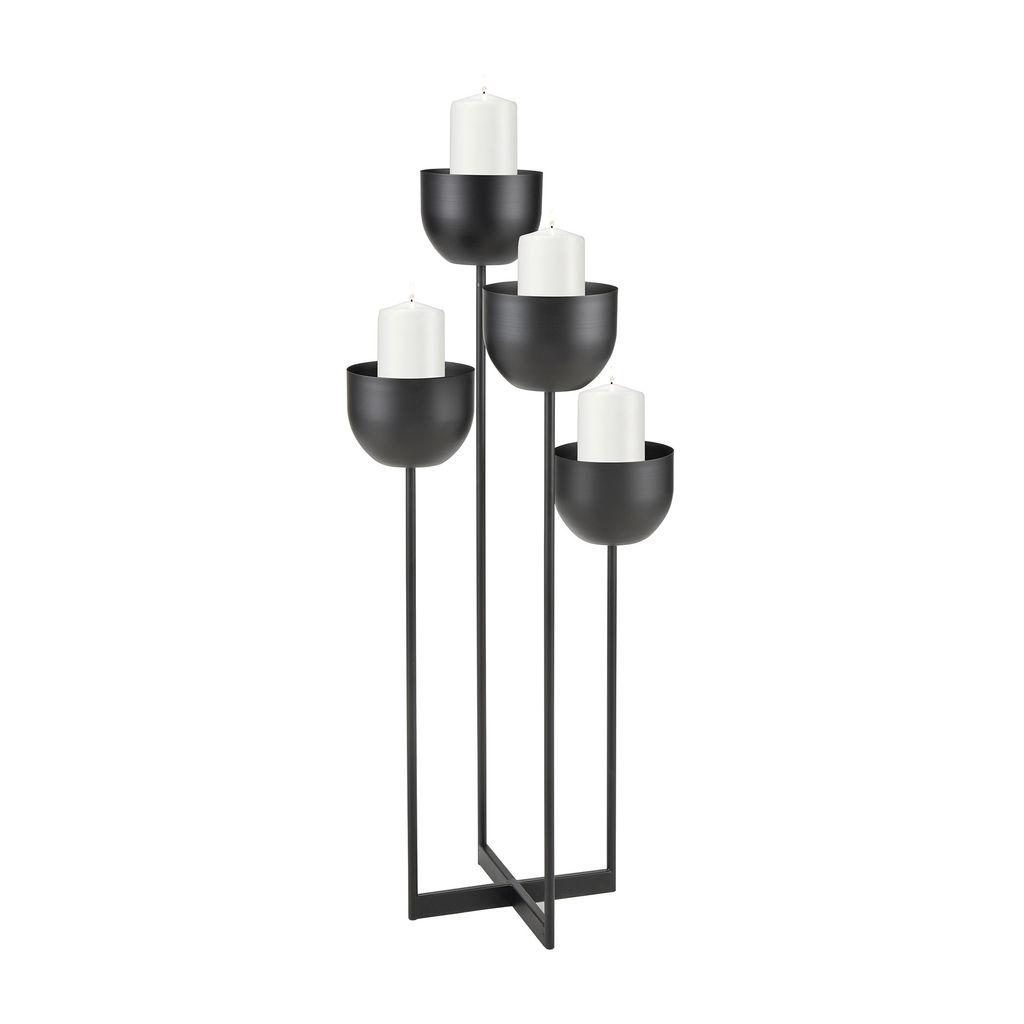 Preview image for Tulip Candle Holder In Black