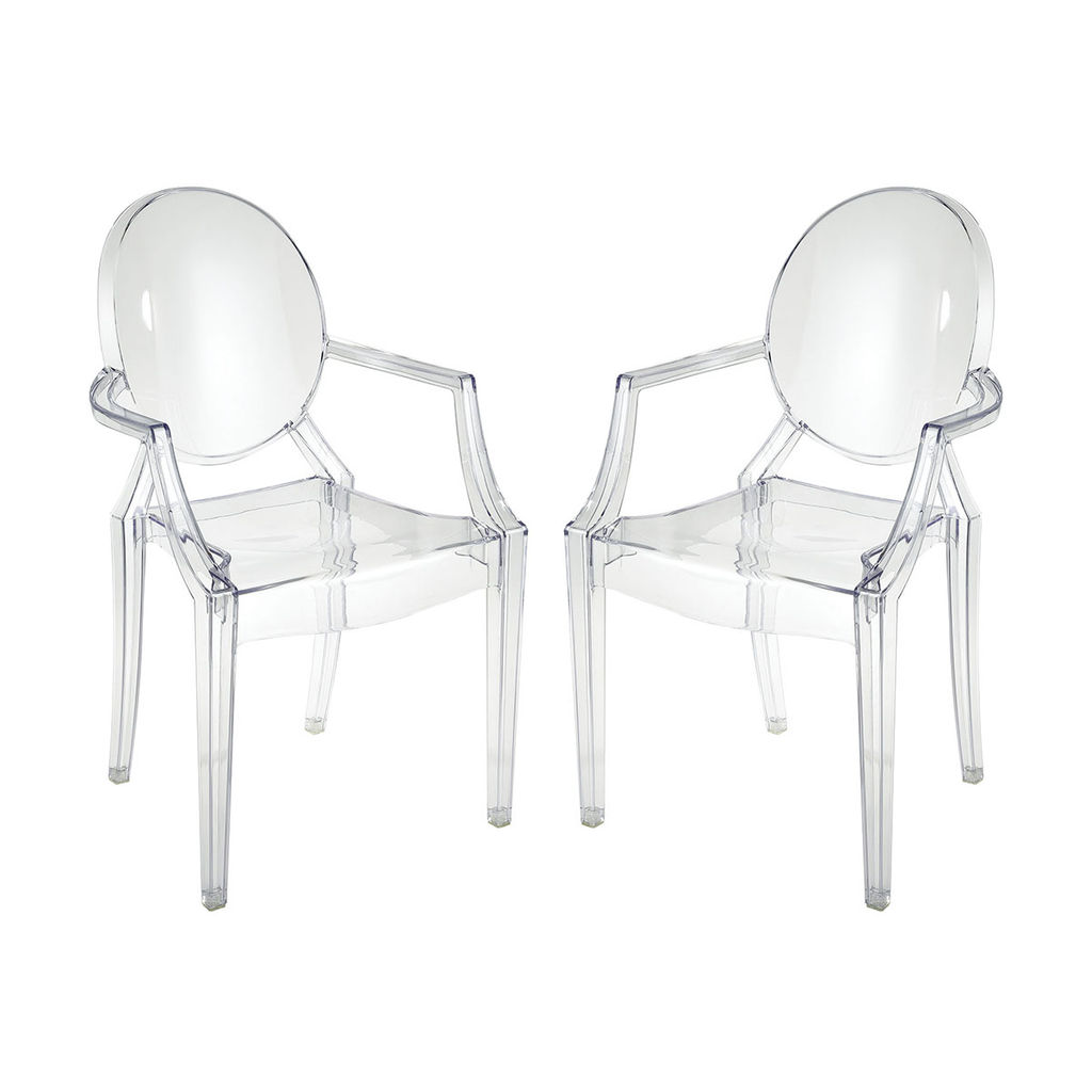 Vanish Clear Acrylic Set Of 2 Armchairs