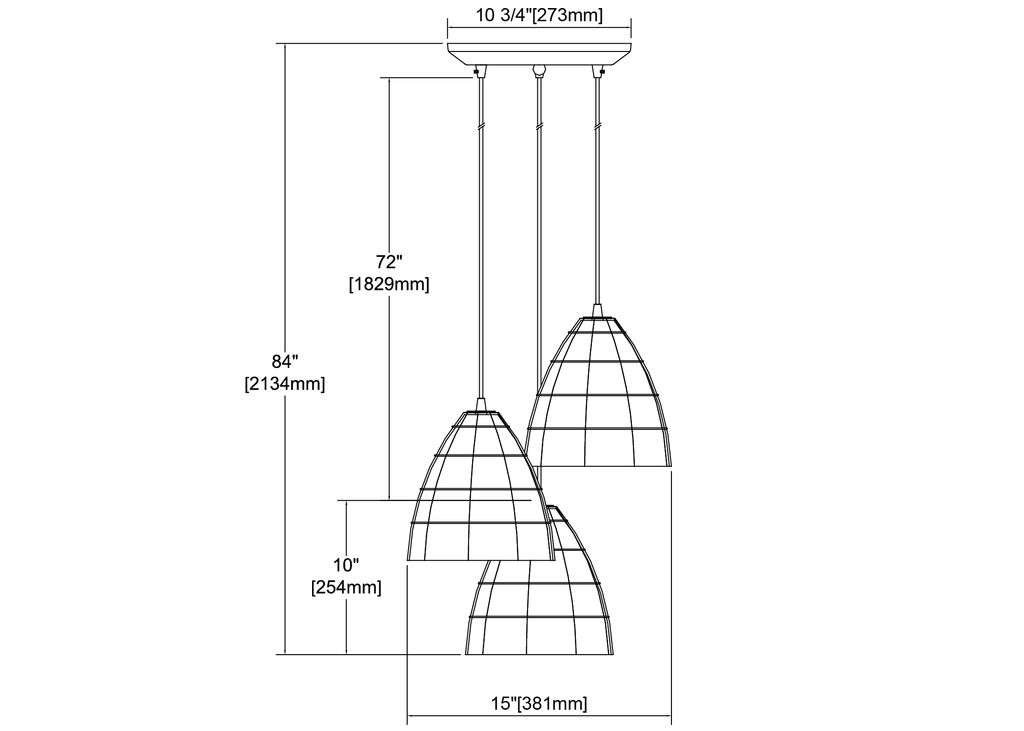 Coastal Inlet 3-Light Triangular Mini Pendant Fixture In Oil Rubbed Bronze With Rope