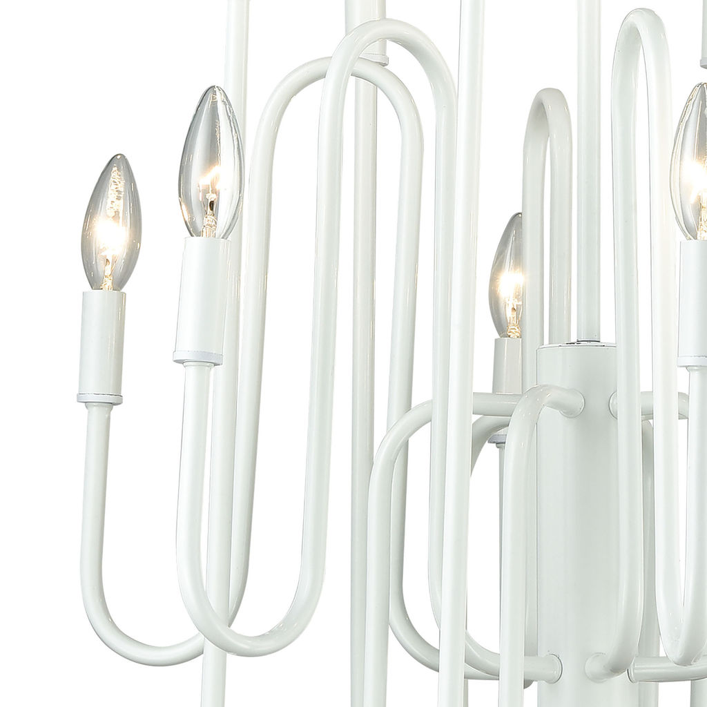 Decatur 12-Light Chandelier In Matte White