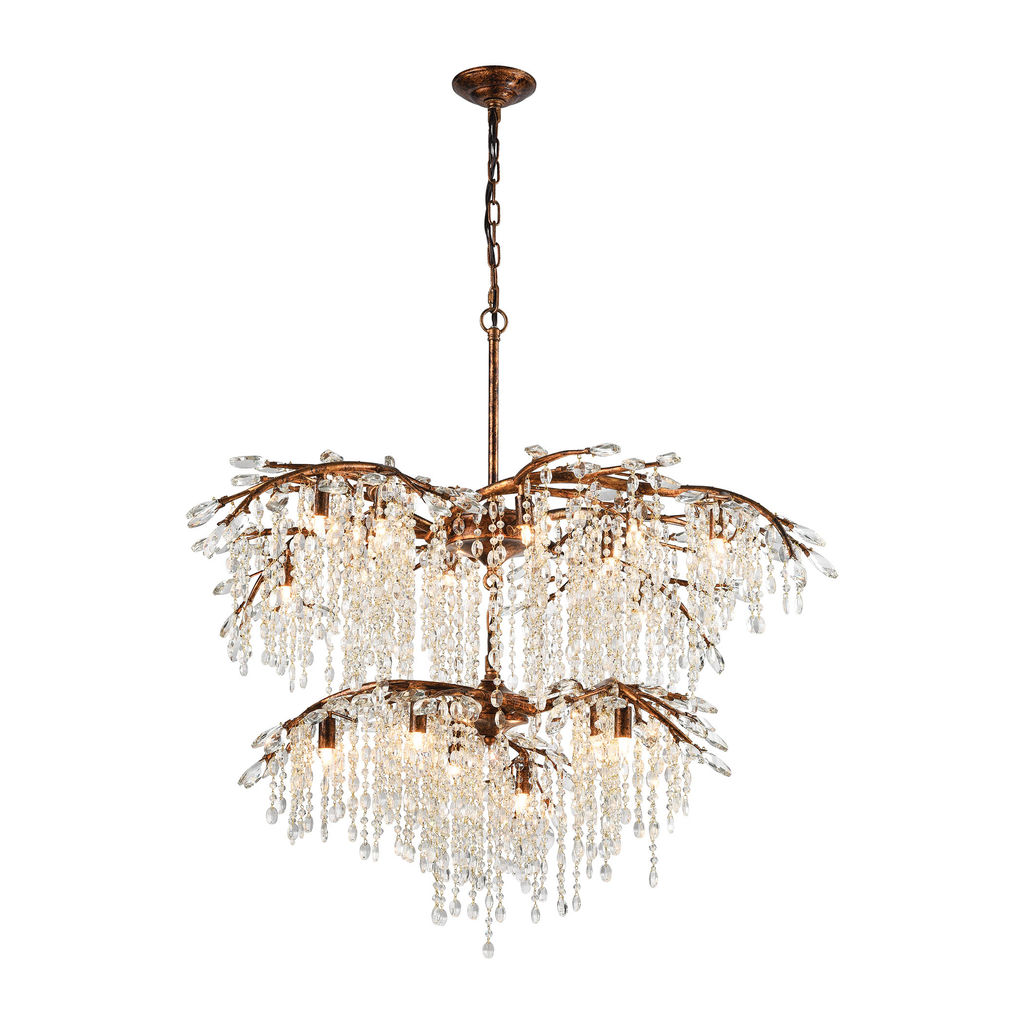 Preview image for Elia 18-Light Chandelier In Spanish Bronze With Clear Crystal