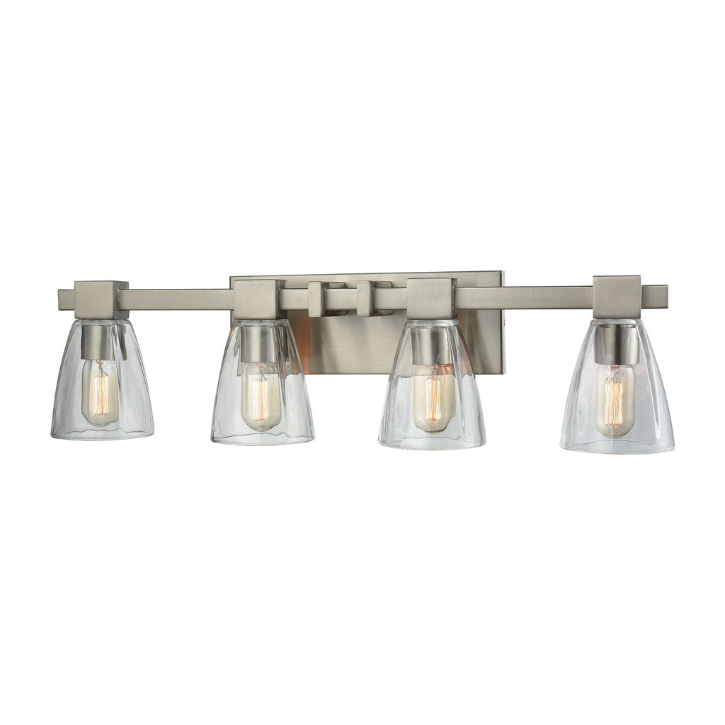 Ensley 4-Light Vanity Light, Satin Nickel