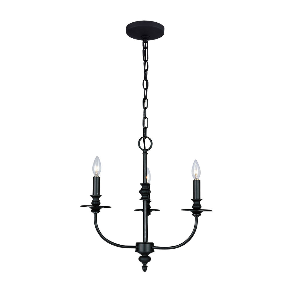 Hartford 3-Light Chandelier In Oil Rubbed Bronze