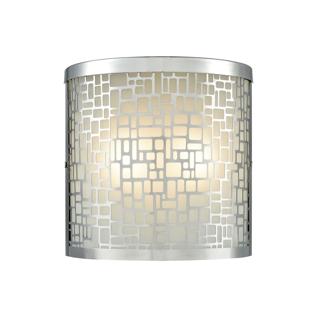 Modern 2-Light Outdoor Sconce, Polished Stainless